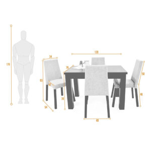 Comedor 4 Puestos Toronto Sillas Viena Beige 5 Comedor 4 Puestos Toronto Sillas Viena Beige